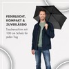Doppler Pocket Umbrella Zero Large, Simply Black, Modern/Minimalist