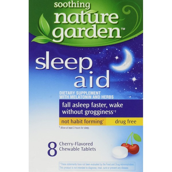 Soothing Nature Garden Sleep Remedy 8ct Chewable Tablets (5 Boxes) *Compare to MidNite* (5 Boxes)