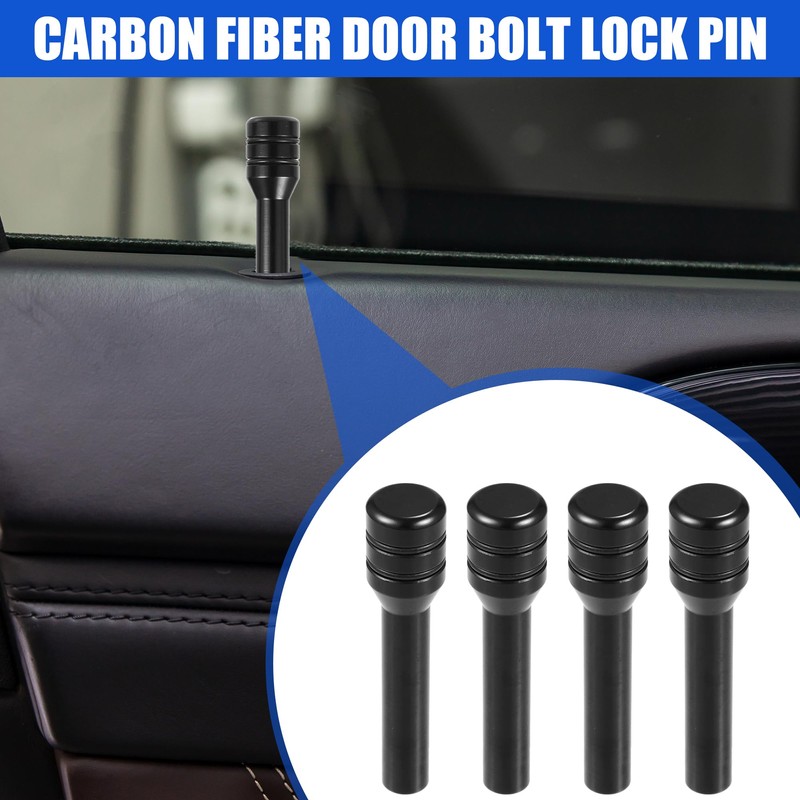 QUARKZMAN Pack of 4 Universal Door Lock Pins Caps Cover