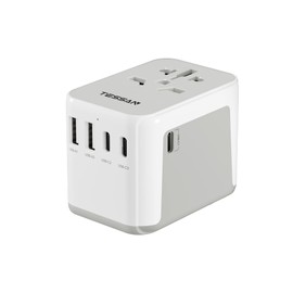 TESSAN Reiseadapter Weltweit, Universal Reiseadapter mit 2 USB und 3 USB C, Internationaler Steckdosenadapter, Reisestecker Adapter Weltweit für Deutschland USA England Australien, Travel Adapter