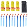 Azarxis Outdoors Tent Stakes Pegs Pack of 10 with 4x4m