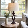 OYEARS 25" Farmhouse Table Lamp Set of 2 for Living