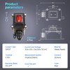 OELFFOW Waterproof On Off Toggle Switch with Red Light Rocker