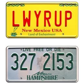 Breaking Bad | LWYRUP + 327 2153 | Metal Stamped License Plates