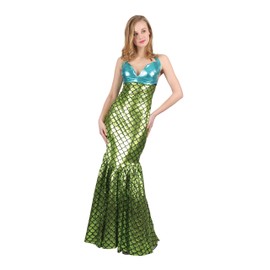 Bristol Novelty AF086 Mermaid, Women, Green, Blue, One Size
