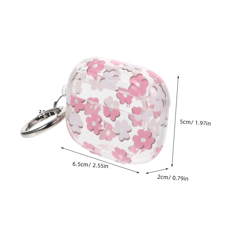OSALADI 3 Protective Case Wildflower Earbud Cover Buds Holder Compact