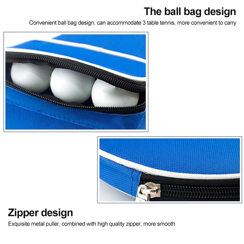 Table Tennis Bat Bag,Waterproof Ping Pong Paddle Bat Pouch,Table Tennis