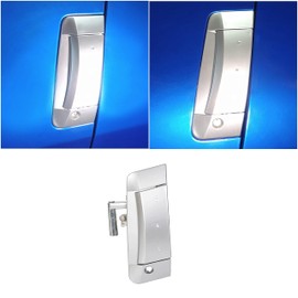 ECOTRIC Outside Door Handles Compatible with 2003-2009 Nissan 350Z Replacement for 80607-CD41D Exterior Outer Door Handles (Silver, Driver Side)