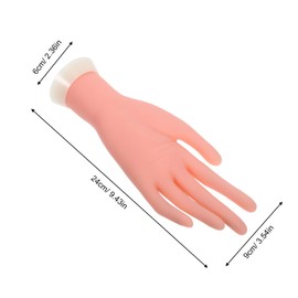 BIUDECO Flexible Manicure Practice Hand Model Realistic Nail Art Training Tool for Beginners Lightweight and Reusable for Salon Use Enables Easy Design and Painting of Nail Tips