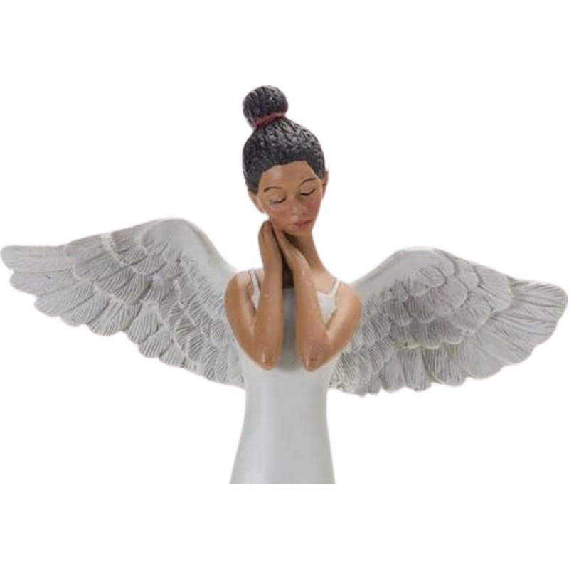 The Bridge Collection African American Angel Statue - Resin Collectible
