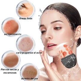 2pcs Rodillo Facial Silicón Reutilizable Todo Tipo De Piel Negroacompañado Juego De 3 Cuencos Mask 1botella Dispensadora De 40 Ml                     