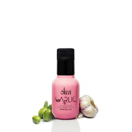 Olizzi Flavored Extra Virgin Olive Oil – Cold-Pressed, Low FODMAP, Premium Flavored Extra Virgin Olive Oil for Cooking, Marinade, Grilling, Roasting, Baking, Keto, Vegan Friendly - 3.4 FL OZ (1, Garlic)