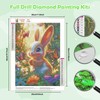 HEIBAGO 5D Easter Bunny Diamond Art Painting Kits for Audlts,