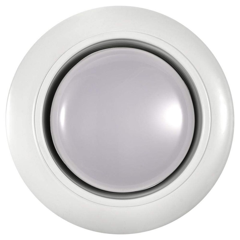 Commercial Electric 5 in. White LED Swivel Baffle Round Trim