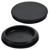 EASYEAH 2PCS Rubber Plugs for Round Holes - 2-5/8"(70mm) Black