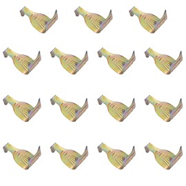 MroMax Solid Moulding Picture Hooks Hangers Rail Hanging Hook Color Zinc-Plated 54mmx34mm Bronze 15pcs