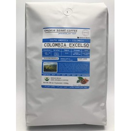 South America, Colombian Excelso (5-Pound Bag) Premium Arabica Coffee Freshly Custom Roasted Today (Full City Roast/Whole Bean) Customized Roast Or Grind Available By Messaging Us At Time Of Checkout