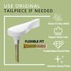 Metal Sliding Door Latch Lever,2 Sets, 1-3/8 in. Tail, White