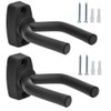 Tioamy 2 Pack Guitar Wall Hanger Stand, Non-Marring Rubber Coated,