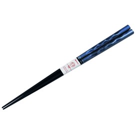 若狭 Coating Chopsticks Route 23 cm Navy Blue Tip Square Chopsticks 159272