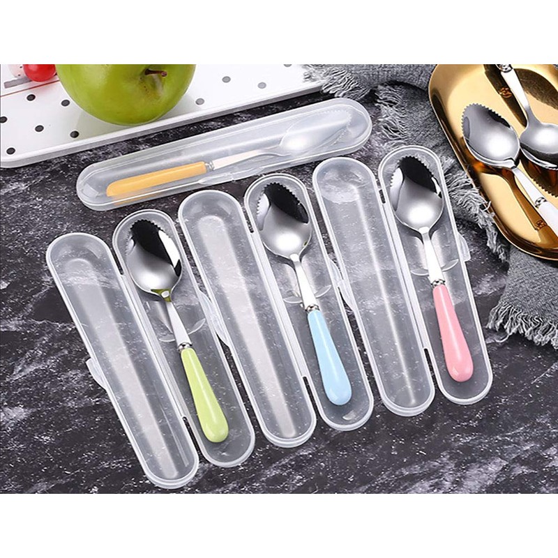 Goeielewe Grapefruit Spoons with Round Serrated Edges for Citrus Kiwi