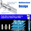 CWPW High Pressure Shower Heads, Handheld Turbo Fan Shower, Hydro