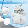 COSTWAY Snow Cone Machine, 660 LBS/H Electric Commercial Ice Crusher