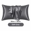 Silk-Style Pillowcase for Bedroom Bedding – Smooth Solid Color Pillow