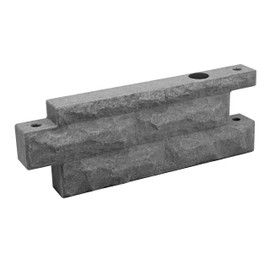 Garden Wizard 2 Foot Stone Landscape Border Wall - Dark Granite