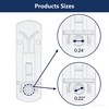 32 Pcs Clear Plastic Shelf Support Pegs 5mm Self-Locking Cabinet