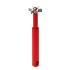 1pc Golf Club Groove Sharpener with 6 Blades Cutter Fit Iron Sets and Wedge Clubs Grooving Cleaning Tool Accessories (Red)