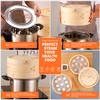 KITCHENCRUST Bamboo Steamer Basket for Chinese Asian Cuisine - 2