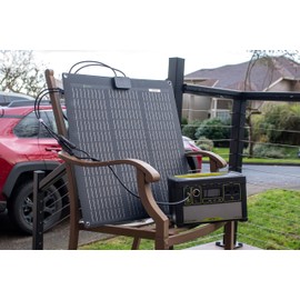 Lensunsolar 50W ETFE Flexible Solar Panel, 23x21.1inch, PERC 9BB 23.5%+ Efficiency Solar Cells, for Campers, RVs, Boats,Tent