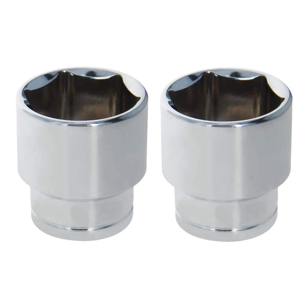 Auniwaig 1/2" Drive 1-1/4" 6-Point Impact Socket,Imperial Chrome Vanadium 2pcs