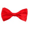 BB Accessories Satin Bow Tie - Plain Red