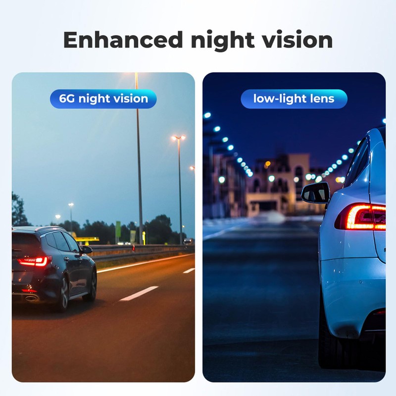Manan Dash Camera Front and Rear,4K(3840 x 2160),WiFi Car Dashcam