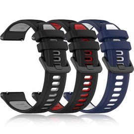 VINIUSIKI for Forerunner 255 Music Replacement Band, 22mm Quick Release Watch Strap for Garmin Forerunner 265 Music/Venu 3/Venu 2/for COROS PACE 3 Sport Watch,3P1