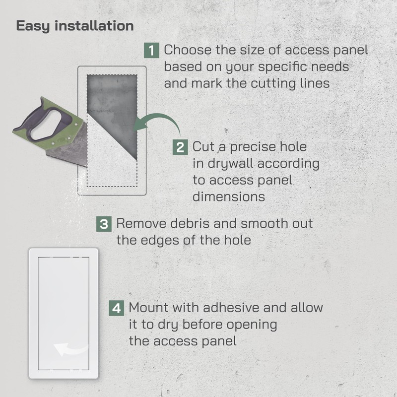 Vent Systems 6x12 Access Panel - Pack of 2 -