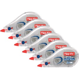 Tipp-Ex Mini Pocket Mouse Disposable Correction Tape Pack of 6