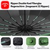 LENDOO Umbrella, stormproof, compact folding umbrella, stormproof, automatic, large pocket