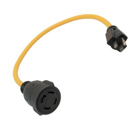 Parkworld Adapter Cord NEMA 5-15 Male Plug to Locking L14-30 Female Receptacle (2 feet)