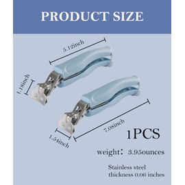 SPTECHMAKE Stainless Steel Anti-Scalding Hot Bowl Dish Plate Gripper Clips Tongs Clamp Holder for Moving Hot Plate or Bowls with Food Out from Instant Pot Microwave Oven (1, Blue)