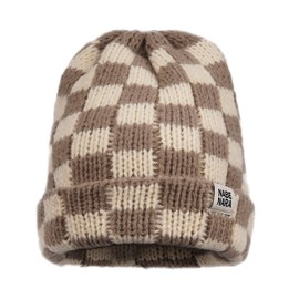 Clakllie Casual Watch Hat Roll-up Edge Beanie Hats Unisex Knitted Skull Caps Stretchy Warm Toboggan Ski Cap,Cream