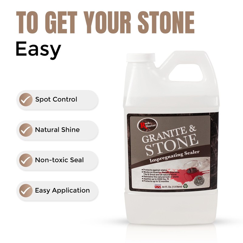 Rock Doctor Granite & Stone Impregnating Sealer – 64 oz