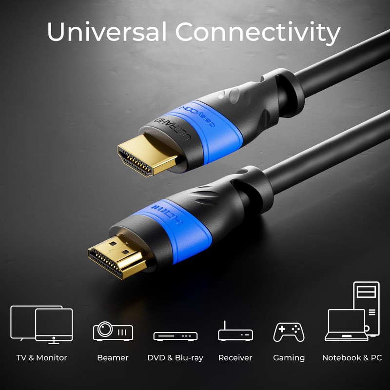 deleyCON HDMI Cable - HDMI 2.0