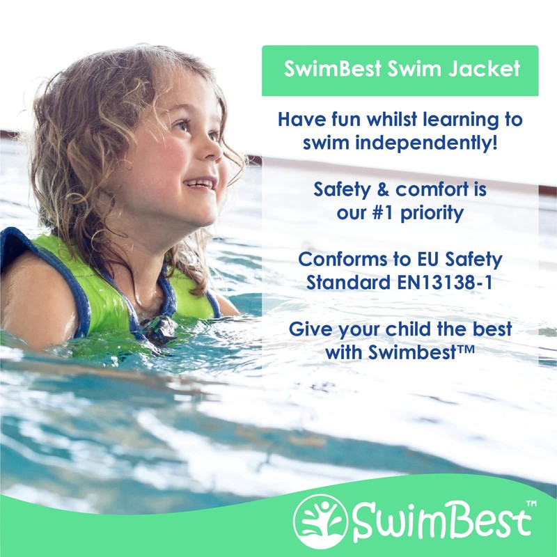 SwimBest Swim Vest - Swim Jacket/Buoyancy Aid with Safety Strap