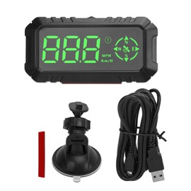 3in Car Dashboard GPS Speedometer HUD Display Compass KM/H MPH Switching Overspeed Fatigue Driving Alarm for SUV Truck