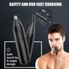 YiYunTE Barttrimmer für Herren und Damen, Nasen- und Ohrenhaarschneider, USB,