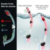 KLERICER Dry Snorkel Set, Panoramic 180°Wide View Snorkeling Gear, Anti-Fog
