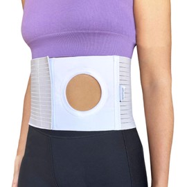 OrtoPrime Colostomy Belt for Adults Unisex - Comfort Ostomy Belt - Colostomy Belt for Men and Women - Accessories for Colostomy Belt Belt for Abdominal Hernia Surgery (Size XL 105-115 cm)